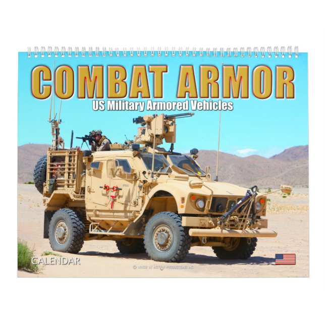 COMBAT ARMOR - US Military Armoured Vehicles Calendar (Cover)