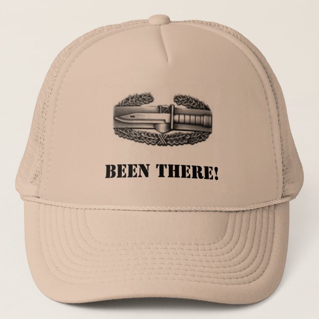combat badge, BEEN THERE! Trucker Hat (Front)