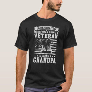 Combat Boots And Dogtags Patriotic Military Vetera T-Shirt