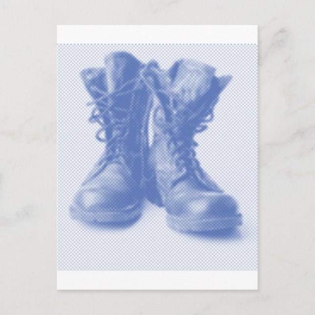 COMBAT BOOTS POSTCARD (Front)
