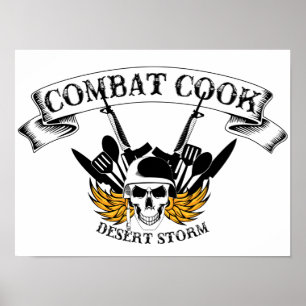 Combat Cook - Desert Storm Poster