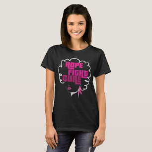 Combat d'espoir de T-shirt de cancer du sein