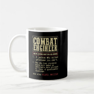 Combat Engineer Dictionary Term  Coffee Mug