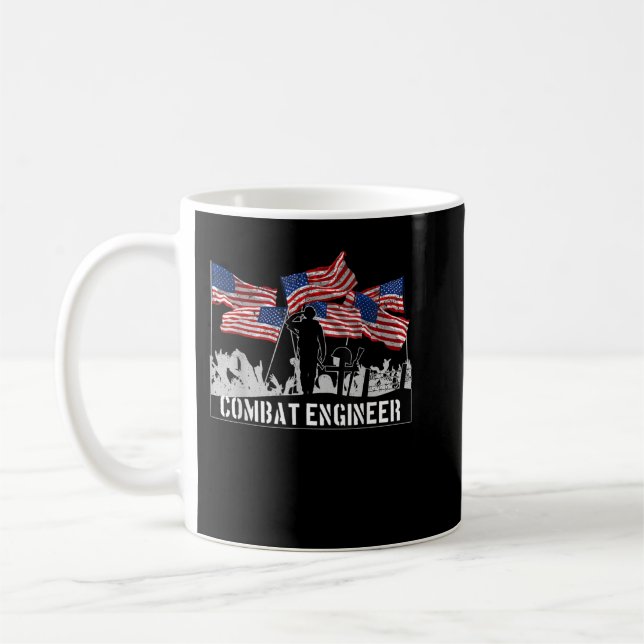 Combat Engineer Veteran  Coffee Mug (Left)