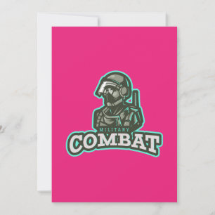 Combat Esports Emblem   Digital Warrior Logo Invitation