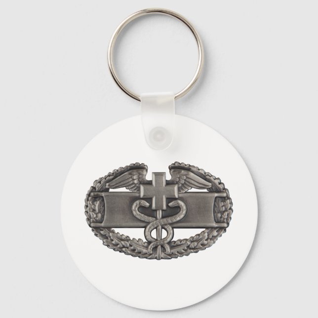 Combat Field Medical Badge (CFMB) Keychain (Front)