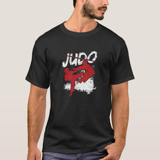Combat fight Judo Trainer Athlete Premium_1 T-Shirt (Front)