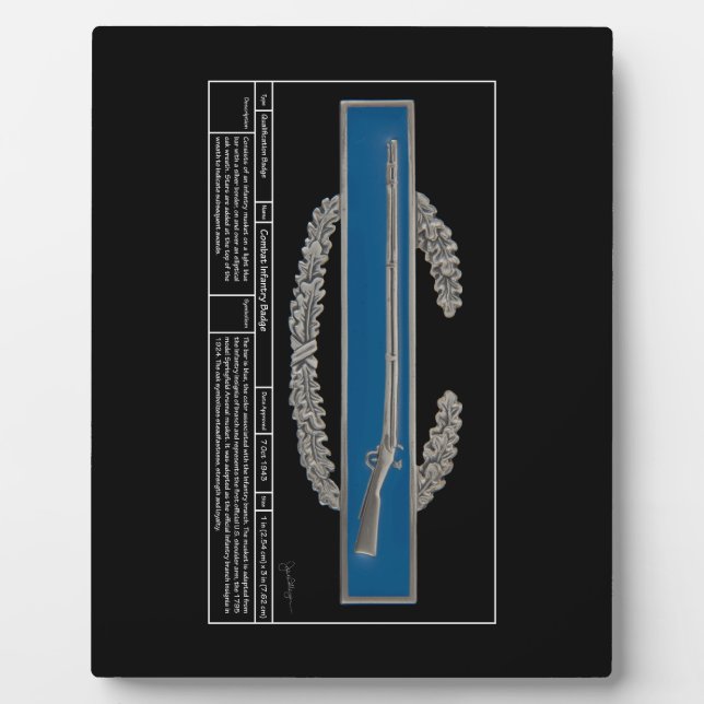 Combat Infantry Badge Technical Plaque (Front)