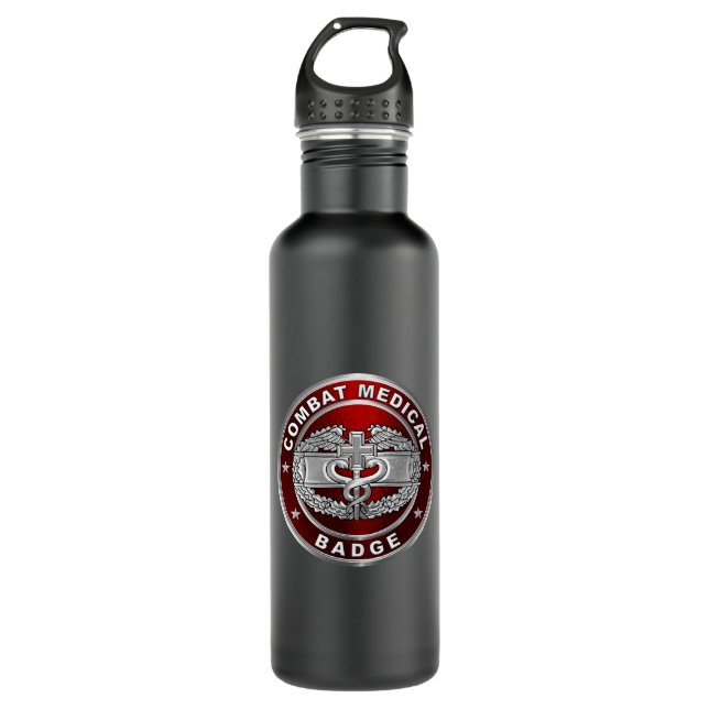 Combat Medic Badge 710 Ml Water Bottle (Front)