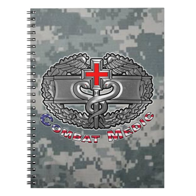 Combat Medic Badge Notebook (Front)