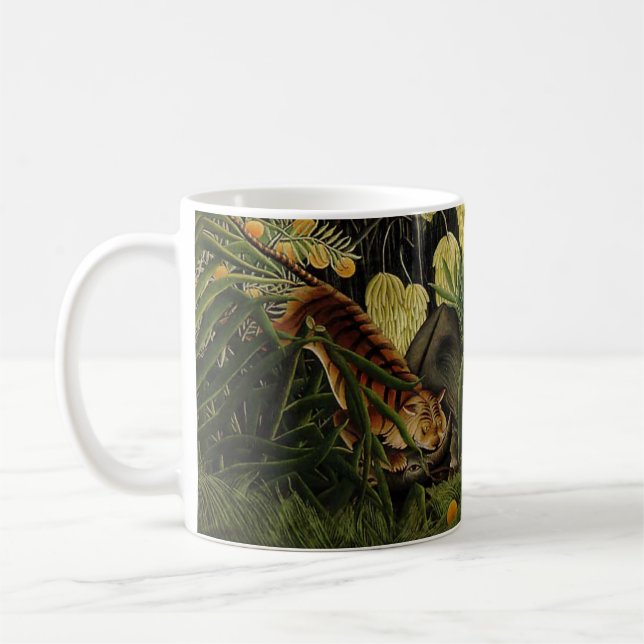 Combat of a Tiger and a Buffalo Coffee Mug (Left)
