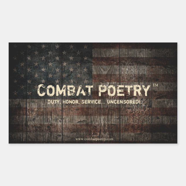 Combat Poetry Stickers (Front)