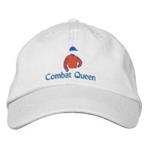 "Combat Queen" racing partnership cap design