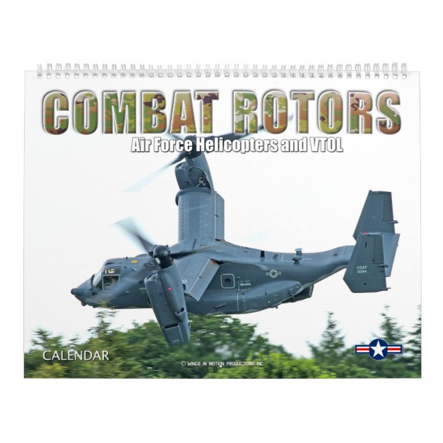 COMBAT ROTORS - Air Force Helicopters and VTOL Calendar (Cover)