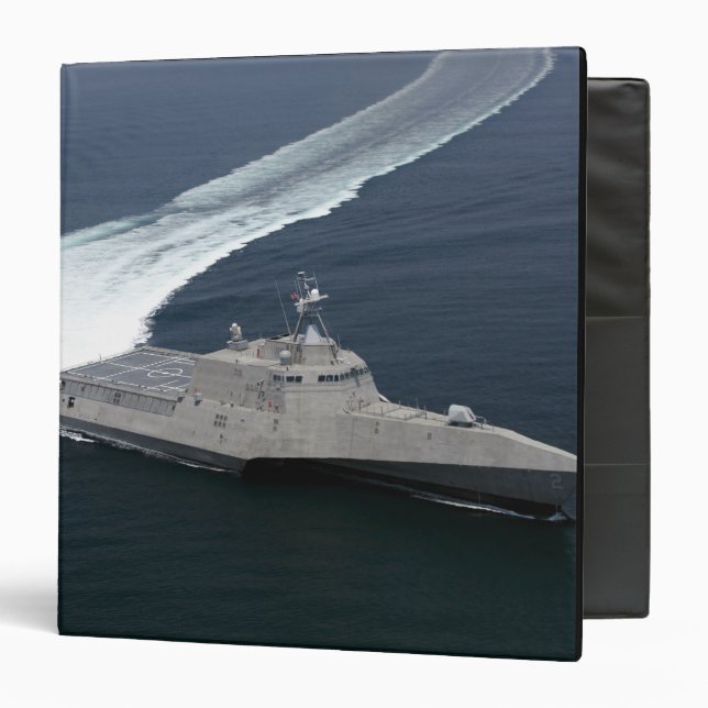 Combat ship Independence in the Gulf of Mexico Binder (Front/Inside)