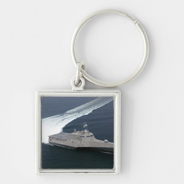 Combat ship Independence in the Gulf of Mexico Keychain (Front)