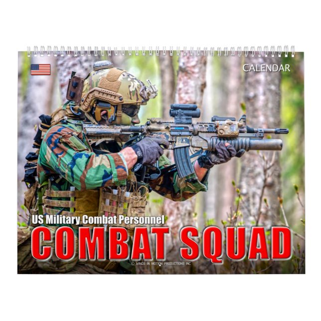 COMBAT SQUAD - US Military Combat Personnel Calendar (Cover)
