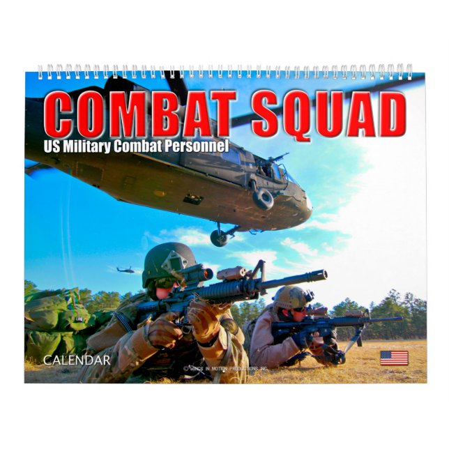 COMBAT SQUAD - US Military Combat Personnel Calendar (Cover)