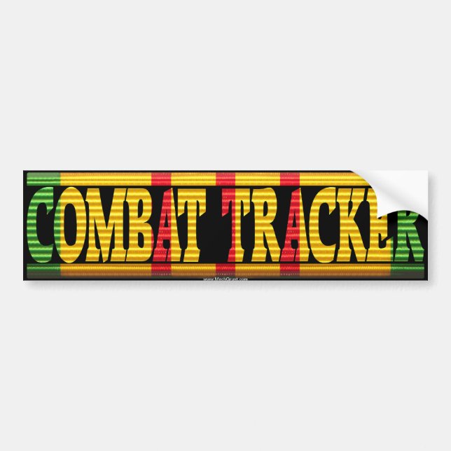 Combat Tracker Vietnam Service Ribbon Sticker (Front)
