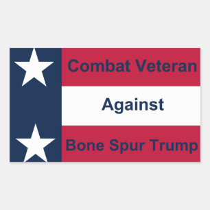 Combat Veteran Against Trump Sticker