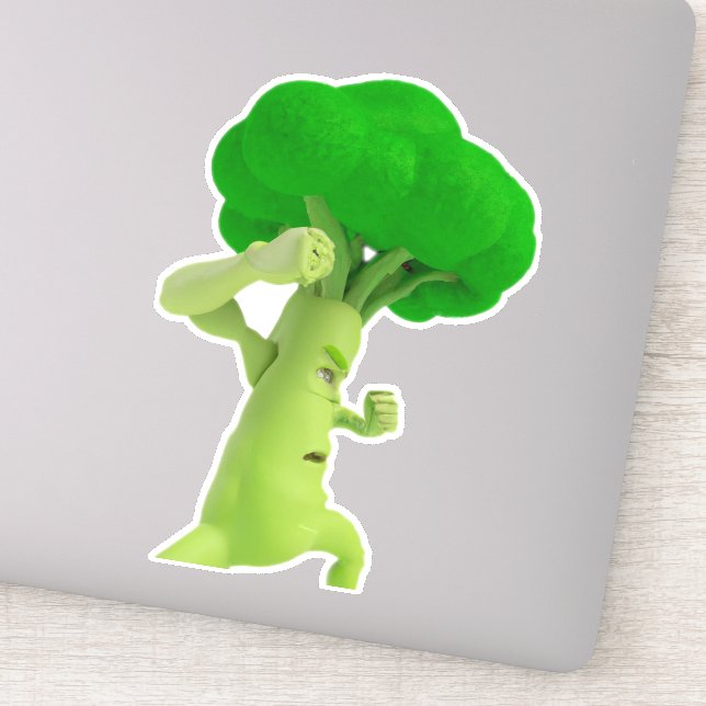 Combattre Broooccccooolllliiii! Sticker Broccoli (Détail)