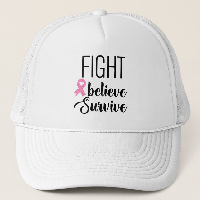 Combattre et croire le Casquette du cancer (Devant)