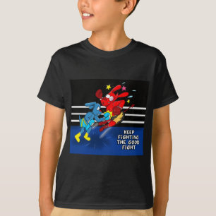 Combattre le bon Tshirt de boxe de os de combat