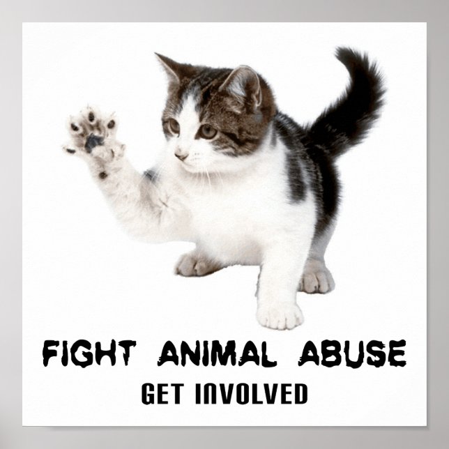 COMBATTRE LE POSTER DE LA CUISINE POUR ABUS D'ANIM (Devant)