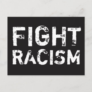 COMBATTRE LE RACISME Carte postale Justice sociale