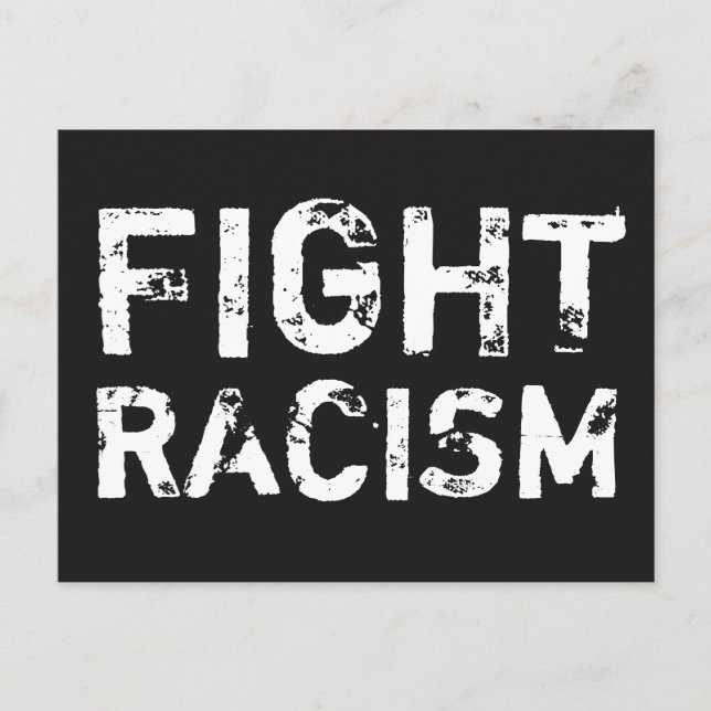 COMBATTRE LE RACISME Carte postale Justice sociale (Devant)