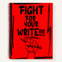 Combattre Pour Votre Écriture carnet Journal Puns 