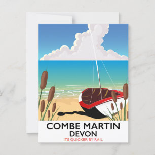 Combe Martin Devon Postcard