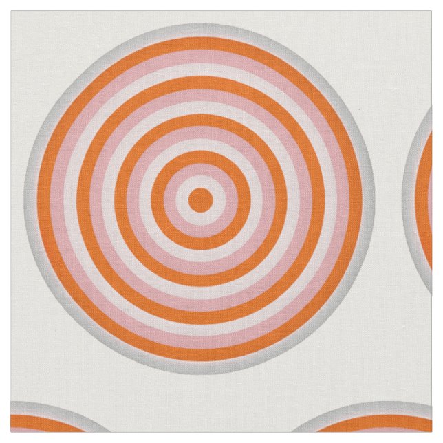 Combed Cotton Fabric with Circular Design (Close Up)