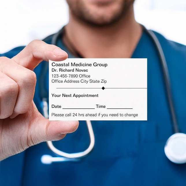 Combinaison simple de carte de rendez-vous Médical (Créateur téléchargé)