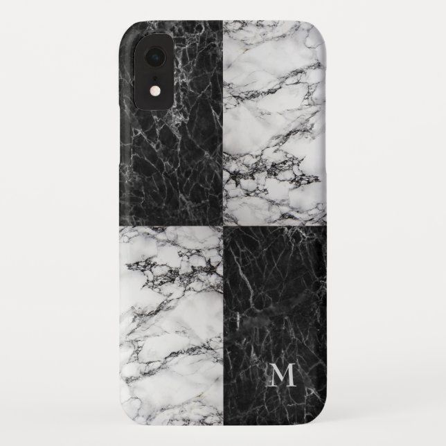 Combination of White And Black Marble Case-Mate iPhone Case (Back)