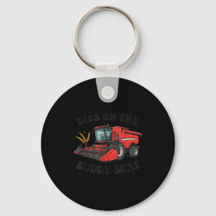 Combine Harvester Dibs On The Buddy Seat Kids Todd Keychain