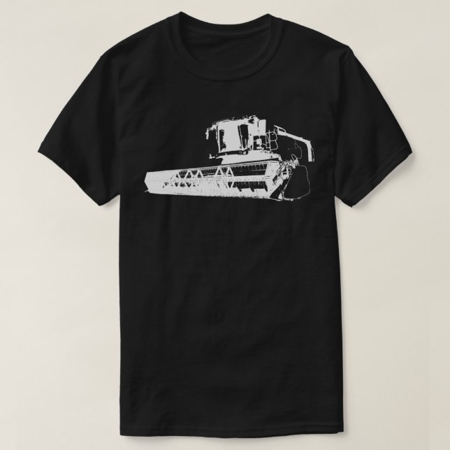 Combine Harvester Grains Farmers Farmers Agricultu T-Shirt (Design Front)