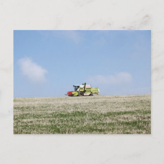 Combine Harvester Postcard