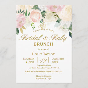 Combined Baby Shower and Bridal Shower Ideas Invitation