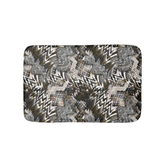Combined, ethnic, African . Bath Mat (Front)
