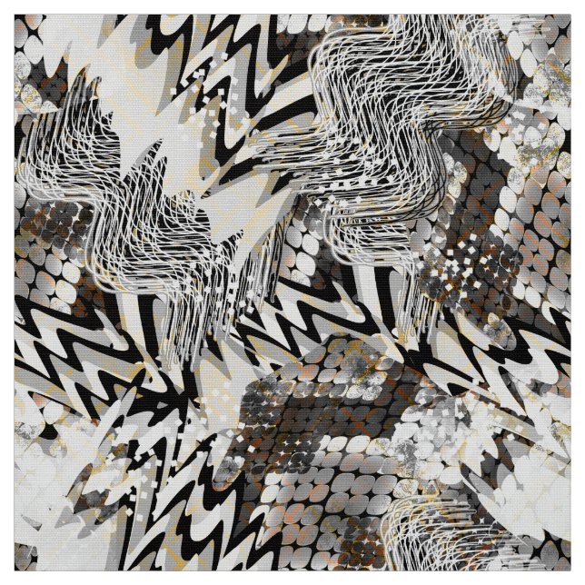 Combined, ethnic, African Fabric (Swatch)