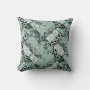 Combined, ethnic, African Throw Pillow