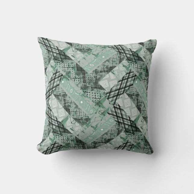 Combined, ethnic, African Throw Pillow (Front)