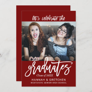 Combined Graduation Party Invitation