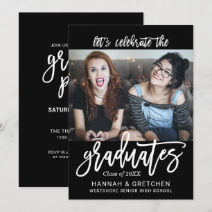 Combined Graduation Party Invitation