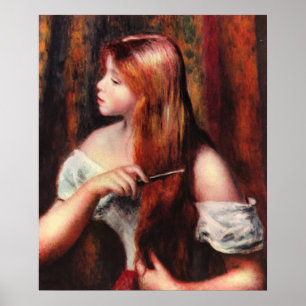 Combing Girl Poster