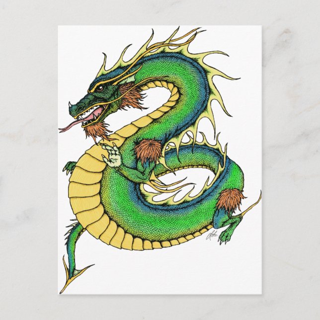 Combo Dragon Postcard (Front)