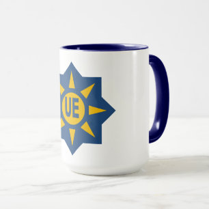 Combo mug 444 g white/ navy blue UE