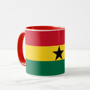 Combo Mug avec le drapeau du Ghana