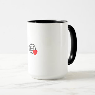 Combo Mug   Globe Heart   Stylish Gift Cup